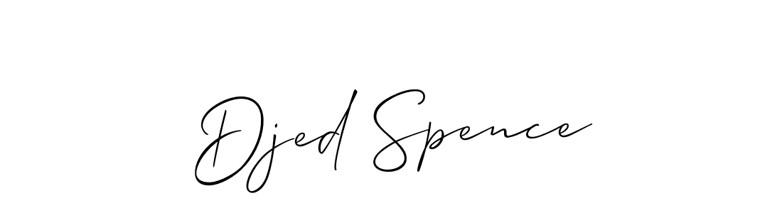 Also we have Djed Spence name is the best signature style. Create professional handwritten signature collection using Allison_Script autograph style. Djed Spence signature style 2 images and pictures png