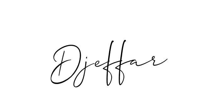 if you are searching for the best signature style for your name Djeffar. so please give up your signature search. here we have designed multiple signature styles  using Allison_Script. Djeffar signature style 2 images and pictures png