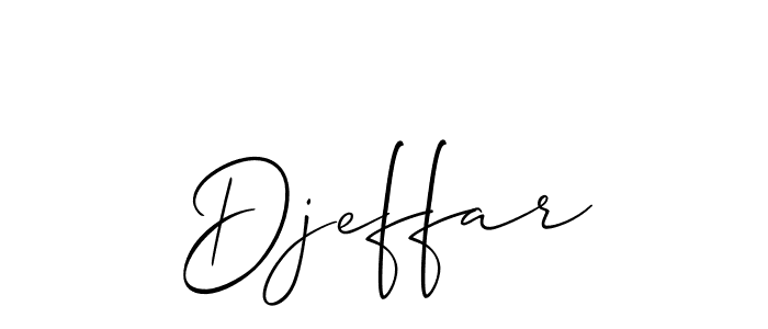 if you are searching for the best signature style for your name Djeffar. so please give up your signature search. here we have designed multiple signature styles  using Allison_Script. Djeffar signature style 2 images and pictures png