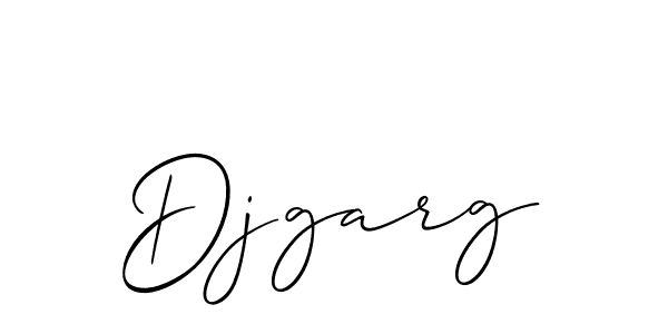 Make a beautiful signature design for name Djgarg. With this signature (Allison_Script) style, you can create a handwritten signature for free. Djgarg signature style 2 images and pictures png