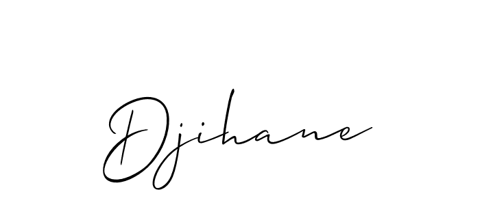 Also we have Djihane name is the best signature style. Create professional handwritten signature collection using Allison_Script autograph style. Djihane signature style 2 images and pictures png