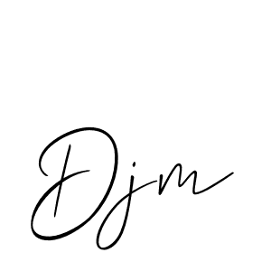 Allison_Script is a professional signature style that is perfect for those who want to add a touch of class to their signature. It is also a great choice for those who want to make their signature more unique. Get Djm name to fancy signature for free. Djm signature style 2 images and pictures png