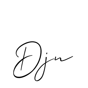 Use a signature maker to create a handwritten signature online. With this signature software, you can design (Allison_Script) your own signature for name Djn. Djn signature style 2 images and pictures png