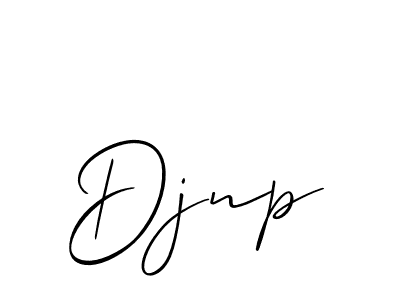Make a beautiful signature design for name Djnp. With this signature (Allison_Script) style, you can create a handwritten signature for free. Djnp signature style 2 images and pictures png