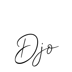 Use a signature maker to create a handwritten signature online. With this signature software, you can design (Allison_Script) your own signature for name Djo. Djo signature style 2 images and pictures png