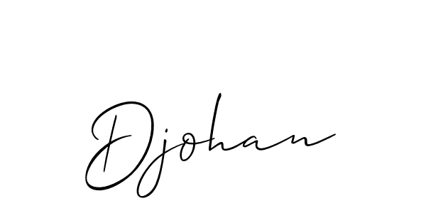 Also we have Djohan name is the best signature style. Create professional handwritten signature collection using Allison_Script autograph style. Djohan signature style 2 images and pictures png