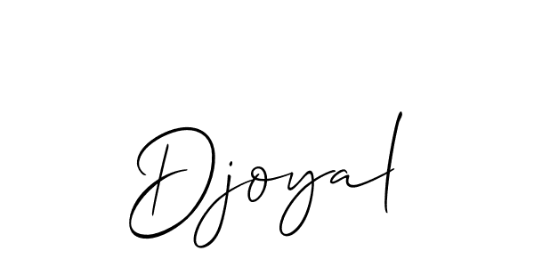 Djoyal stylish signature style. Best Handwritten Sign (Allison_Script) for my name. Handwritten Signature Collection Ideas for my name Djoyal. Djoyal signature style 2 images and pictures png