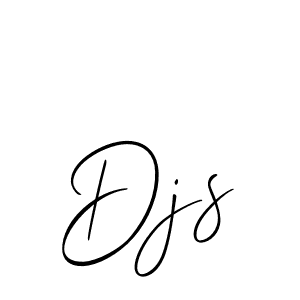 You should practise on your own different ways (Allison_Script) to write your name (Djs) in signature. don't let someone else do it for you. Djs signature style 2 images and pictures png