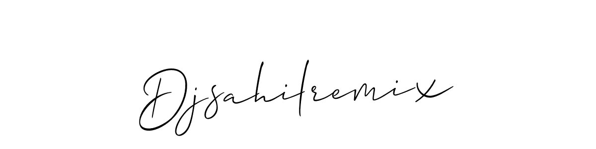 Djsahilremix stylish signature style. Best Handwritten Sign (Allison_Script) for my name. Handwritten Signature Collection Ideas for my name Djsahilremix. Djsahilremix signature style 2 images and pictures png