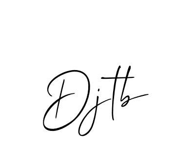 How to make Djtb name signature. Use Allison_Script style for creating short signs online. This is the latest handwritten sign. Djtb signature style 2 images and pictures png