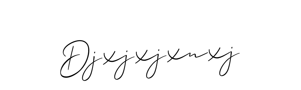 Use a signature maker to create a handwritten signature online. With this signature software, you can design (Allison_Script) your own signature for name Djxjxjxnxj. Djxjxjxnxj signature style 2 images and pictures png