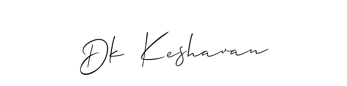 Similarly Allison_Script is the best handwritten signature design. Signature creator online .You can use it as an online autograph creator for name Dk  Keshavan. Dk  Keshavan signature style 2 images and pictures png
