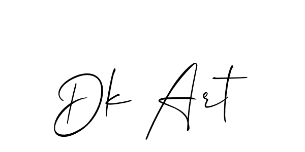Best and Professional Signature Style for Dk Art. Allison_Script Best Signature Style Collection. Dk Art signature style 2 images and pictures png