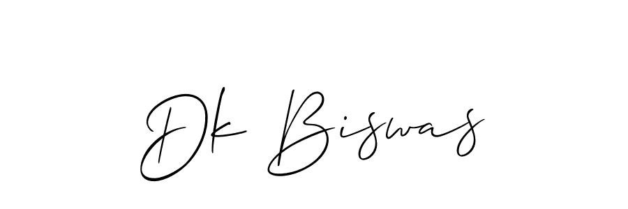 Also You can easily find your signature by using the search form. We will create Dk Biswas name handwritten signature images for you free of cost using Allison_Script sign style. Dk Biswas signature style 2 images and pictures png