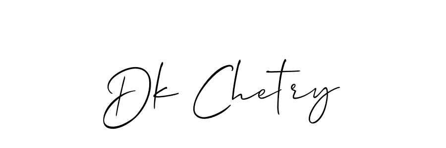 Create a beautiful signature design for name Dk Chetry. With this signature (Allison_Script) fonts, you can make a handwritten signature for free. Dk Chetry signature style 2 images and pictures png