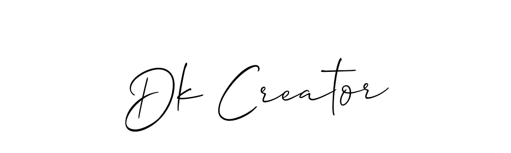 Best and Professional Signature Style for Dk Creator. Allison_Script Best Signature Style Collection. Dk Creator signature style 2 images and pictures png