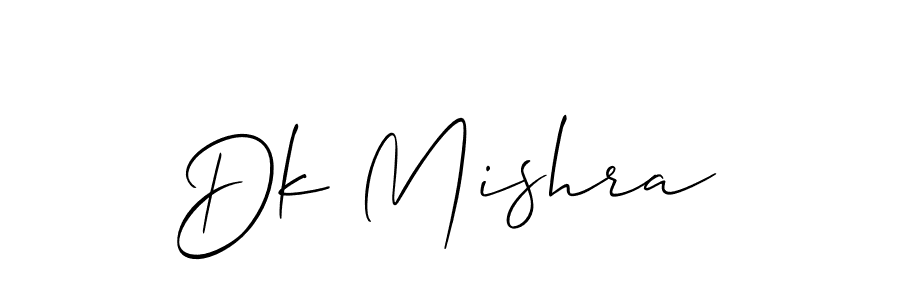 Dk Mishra stylish signature style. Best Handwritten Sign (Allison_Script) for my name. Handwritten Signature Collection Ideas for my name Dk Mishra. Dk Mishra signature style 2 images and pictures png