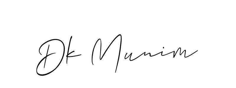 Also we have Dk Munim name is the best signature style. Create professional handwritten signature collection using Allison_Script autograph style. Dk Munim signature style 2 images and pictures png