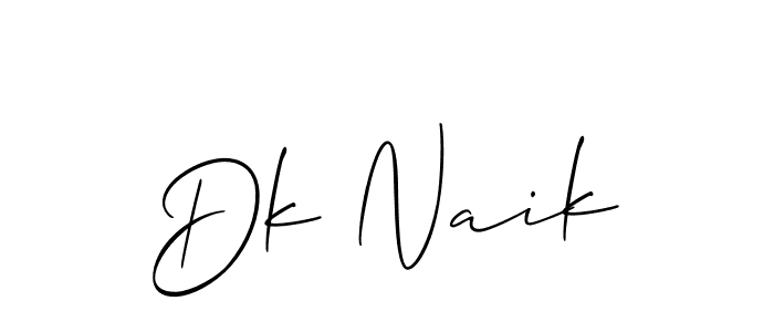 How to Draw Dk Naik signature style? Allison_Script is a latest design signature styles for name Dk Naik. Dk Naik signature style 2 images and pictures png