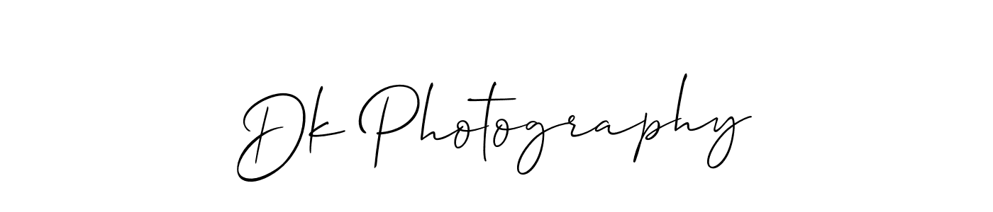 Design your own signature with our free online signature maker. With this signature software, you can create a handwritten (Allison_Script) signature for name Dk Photography. Dk Photography signature style 2 images and pictures png