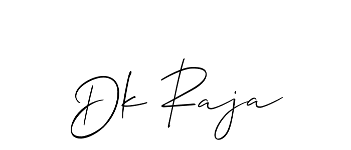 How to Draw Dk Raja signature style? Allison_Script is a latest design signature styles for name Dk Raja. Dk Raja signature style 2 images and pictures png
