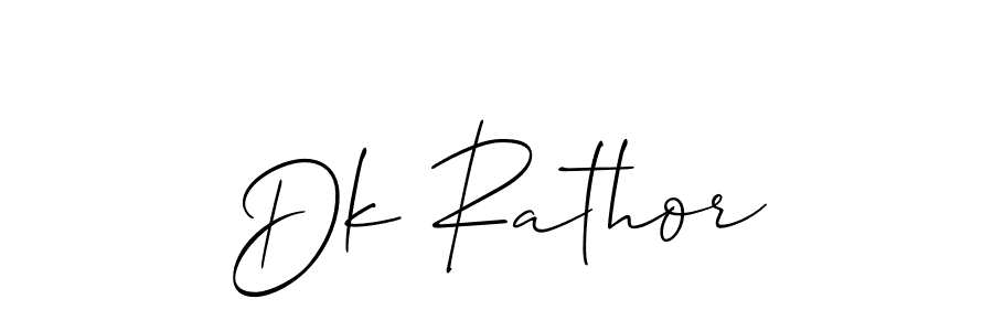 if you are searching for the best signature style for your name Dk Rathor. so please give up your signature search. here we have designed multiple signature styles  using Allison_Script. Dk Rathor signature style 2 images and pictures png
