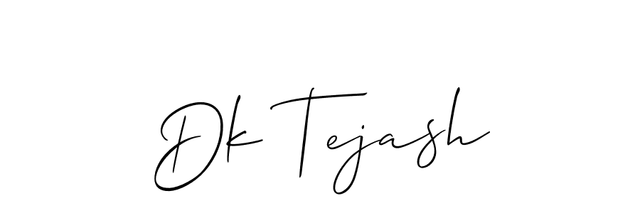Also we have Dk Tejash name is the best signature style. Create professional handwritten signature collection using Allison_Script autograph style. Dk Tejash signature style 2 images and pictures png