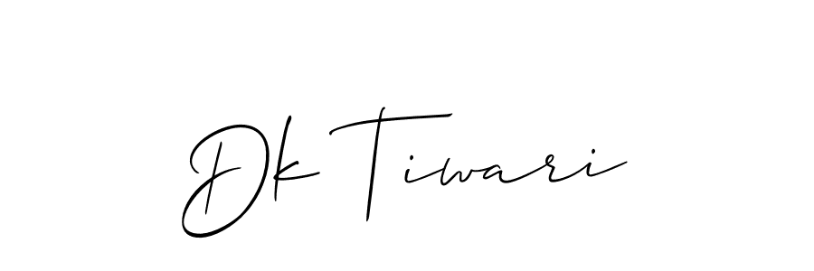 It looks lik you need a new signature style for name Dk Tiwari. Design unique handwritten (Allison_Script) signature with our free signature maker in just a few clicks. Dk Tiwari signature style 2 images and pictures png