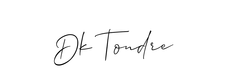 Once you've used our free online signature maker to create your best signature Allison_Script style, it's time to enjoy all of the benefits that Dk Tondre name signing documents. Dk Tondre signature style 2 images and pictures png