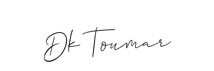 Once you've used our free online signature maker to create your best signature Allison_Script style, it's time to enjoy all of the benefits that Dk Toumar name signing documents. Dk Toumar signature style 2 images and pictures png
