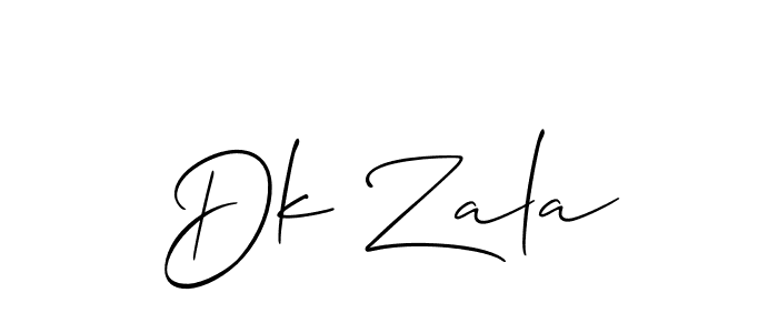 Make a short Dk Zala signature style. Manage your documents anywhere anytime using Allison_Script. Create and add eSignatures, submit forms, share and send files easily. Dk Zala signature style 2 images and pictures png