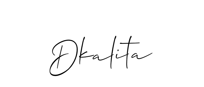 Also we have Dkalita name is the best signature style. Create professional handwritten signature collection using Allison_Script autograph style. Dkalita signature style 2 images and pictures png