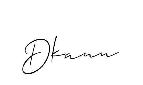 It looks lik you need a new signature style for name Dkann. Design unique handwritten (Allison_Script) signature with our free signature maker in just a few clicks. Dkann signature style 2 images and pictures png