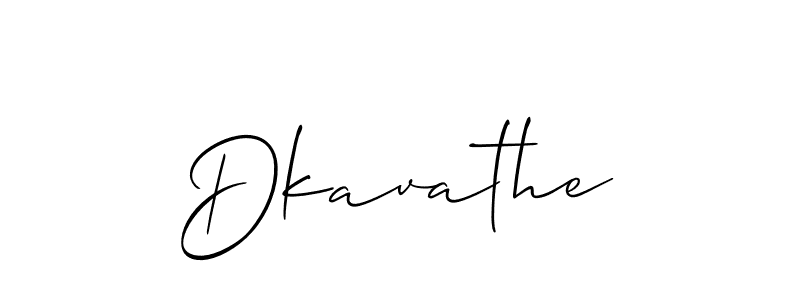 Design your own signature with our free online signature maker. With this signature software, you can create a handwritten (Allison_Script) signature for name Dkavathe. Dkavathe signature style 2 images and pictures png