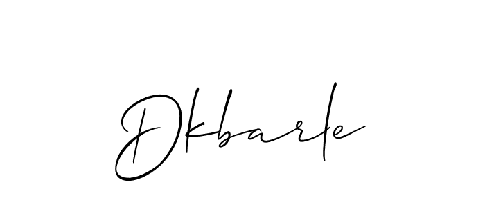 Make a beautiful signature design for name Dkbarle. With this signature (Allison_Script) style, you can create a handwritten signature for free. Dkbarle signature style 2 images and pictures png