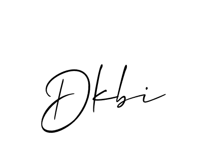 You should practise on your own different ways (Allison_Script) to write your name (Dkbi) in signature. don't let someone else do it for you. Dkbi signature style 2 images and pictures png