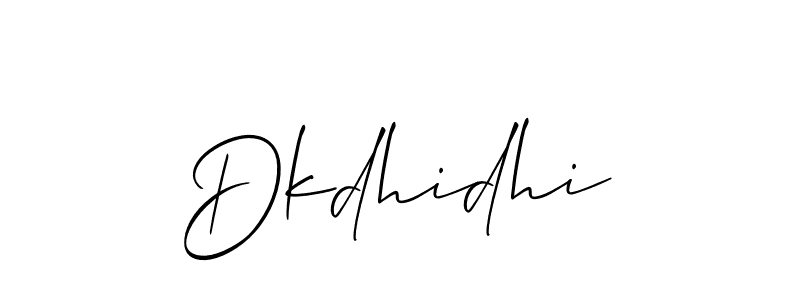 You should practise on your own different ways (Allison_Script) to write your name (Dkdhidhi) in signature. don't let someone else do it for you. Dkdhidhi signature style 2 images and pictures png