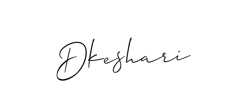 How to make Dkeshari signature? Allison_Script is a professional autograph style. Create handwritten signature for Dkeshari name. Dkeshari signature style 2 images and pictures png