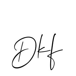Best and Professional Signature Style for Dkf. Allison_Script Best Signature Style Collection. Dkf signature style 2 images and pictures png