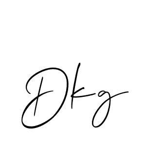 Make a beautiful signature design for name Dkg. With this signature (Allison_Script) style, you can create a handwritten signature for free. Dkg signature style 2 images and pictures png