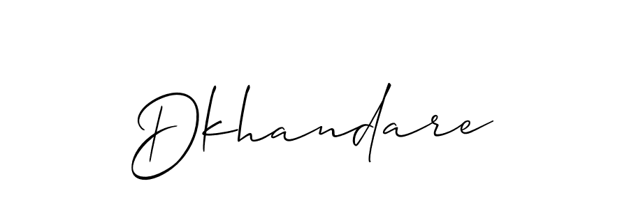 Make a beautiful signature design for name Dkhandare. Use this online signature maker to create a handwritten signature for free. Dkhandare signature style 2 images and pictures png