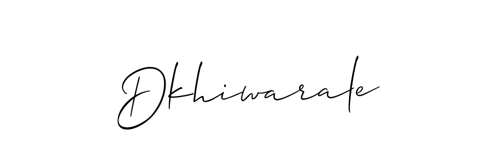 Use a signature maker to create a handwritten signature online. With this signature software, you can design (Allison_Script) your own signature for name Dkhiwarale. Dkhiwarale signature style 2 images and pictures png