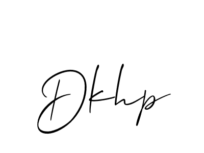 if you are searching for the best signature style for your name Dkhp. so please give up your signature search. here we have designed multiple signature styles  using Allison_Script. Dkhp signature style 2 images and pictures png