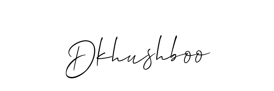 Best and Professional Signature Style for Dkhushboo. Allison_Script Best Signature Style Collection. Dkhushboo signature style 2 images and pictures png