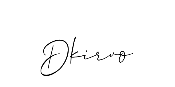 Also we have Dkirvo name is the best signature style. Create professional handwritten signature collection using Allison_Script autograph style. Dkirvo signature style 2 images and pictures png