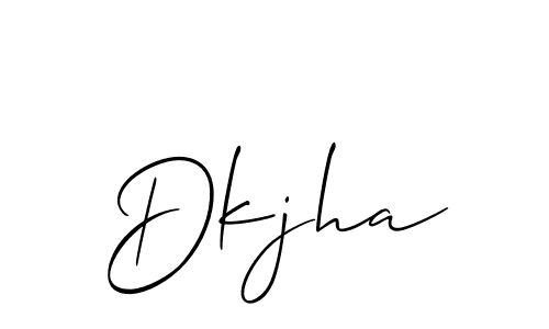 You can use this online signature creator to create a handwritten signature for the name Dkjha. This is the best online autograph maker. Dkjha signature style 2 images and pictures png