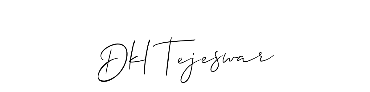 Create a beautiful signature design for name Dkl Tejeswar. With this signature (Allison_Script) fonts, you can make a handwritten signature for free. Dkl Tejeswar signature style 2 images and pictures png
