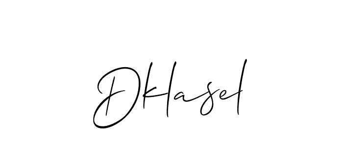 Also You can easily find your signature by using the search form. We will create Dklasel name handwritten signature images for you free of cost using Allison_Script sign style. Dklasel signature style 2 images and pictures png