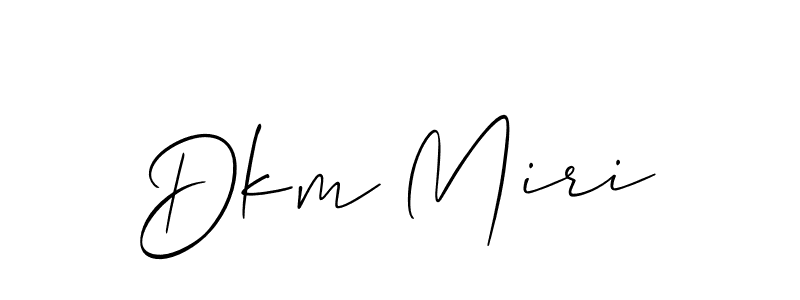 How to make Dkm Miri signature? Allison_Script is a professional autograph style. Create handwritten signature for Dkm Miri name. Dkm Miri signature style 2 images and pictures png