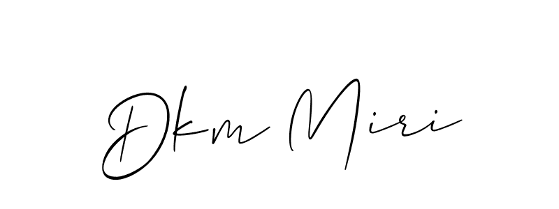 How to make Dkm Miri signature? Allison_Script is a professional autograph style. Create handwritten signature for Dkm Miri name. Dkm Miri signature style 2 images and pictures png